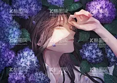 美女  - 源文件下载【酷图网】手机动漫,美女,壁纸桌面,紫罗兰,设计,