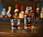 3D bottle CGI drink hibiki japanese Packaging Packshot retouching  Whisky