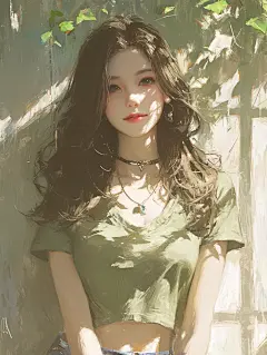 AI绘画 ｜坠入油画世界的美少女 - 小红书