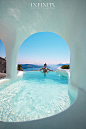 The Infinity Suite-带按摩浴缸的室内和室外恒温小型游泳池-Dana Villas Santorini Hotel，Firostefani，希腊圣托里尼|  网上预定