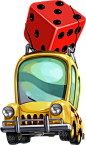 Lucky_Cab_bonus : Cab Taxi, part of a game