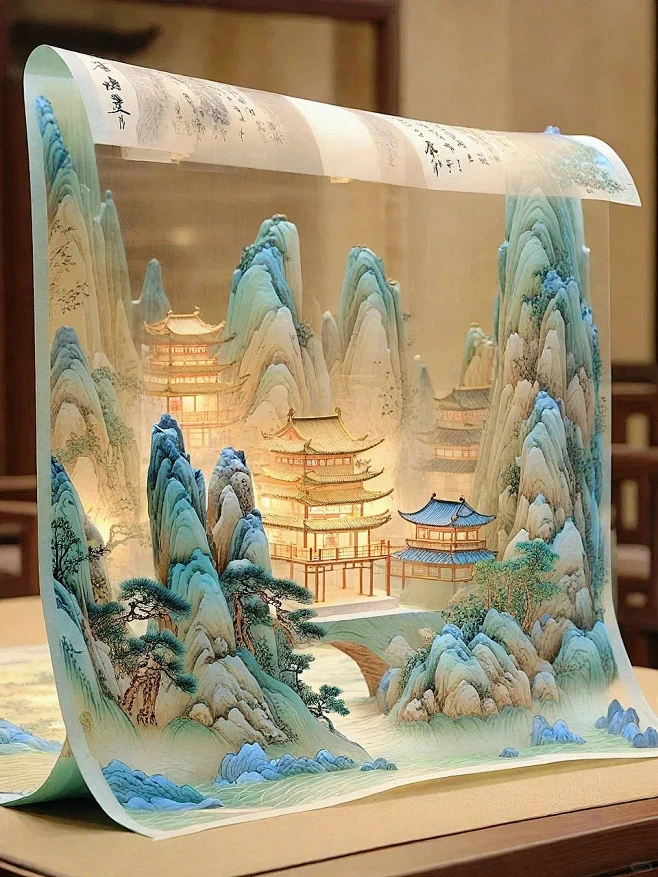带你走进王希孟的千里江山图_2_AI-花瓣网
