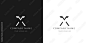 x logo letter design 