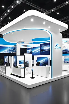 科学展览馆现代科技展厅摄影图