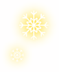 圣诞节写实噪点渐变风格完整插画-雪花