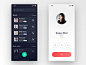 Phone grid typography ux ui interaction app ios iphone profile control utility tool phone call contact list