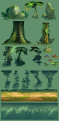 Side-Scrolling _forest, H J W : Photoshop