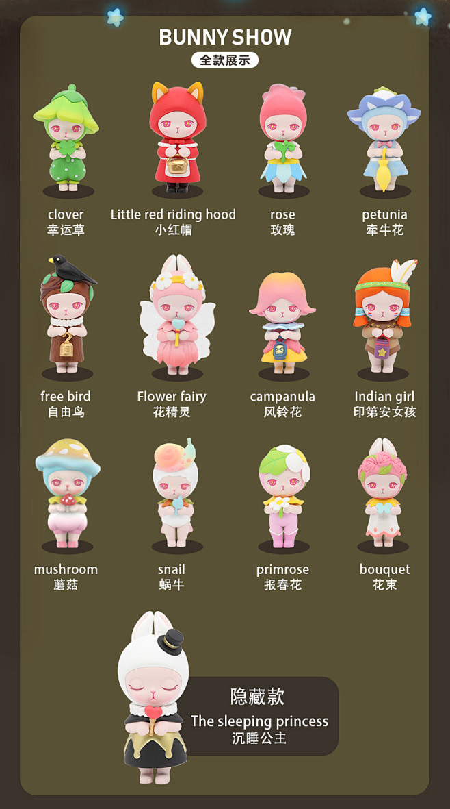 【BUNNY】Bunny兔子森林系列盲盒...