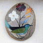 原创设计手工DIY创意个性作品，手绘石头，鸟。