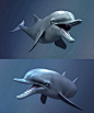 宽吻海豚3D模型（OBJ,FBX,MAX） 