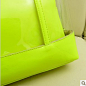 2013夏季新款女包包甜美糖果色透明水晶包淑女士PVC单肩包手提包 #家居# #科技# #复古# #日韩# #男人# #原创#