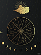 西方神秘图案太阳月亮星座PNG免扣素材
