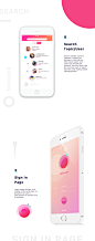 tomato live application show by Andrea woo#北美番茄直播#app#粉色#展示