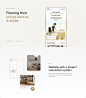 Bairamov studio floors ILLUSTRATION  Interface interior design  Los Angeles trend UI/UX web site wood