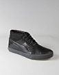 Deck Mid Sneaker in Moonless Night
PUMA与Alexander McQueen的合作造就的奢华运动鞋，McQueen神一样的拯救了已经深入城乡的PUMA。该款真皮全黑休闲鞋造型低调，鞋面和鞋跟带有McQueen金色标识，它是眼光独到的粉丝们的不二选择。