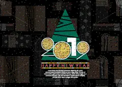2019,新年前夕,贺卡,华丽的,简单,模板,小册子,领导能力,设计,问候