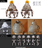 照片：As I mentioned before, the Chompotbot troopers are an original design by Jake Parker. But Jeff Brewer also had an important role in making the concept real. He modeled the gigantic Chompbot robot! And it is looking great! Take a look at the picture :) 