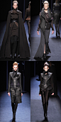 #杰斯君猫步游# | Haider Ackermann F/W 2010 | Ackermann 在之前几个系列声名鹊起后，面对压力他以这个大气优雅的系列证明了其商业号召力和创意才华一样令人信服。服装细节处精致时髦的奇思妙想让人对这些坚固时装化与日装化的单品都欲罢不能。#嗲#