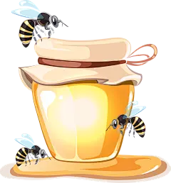 卡通手绘元素 蜂蜜 png