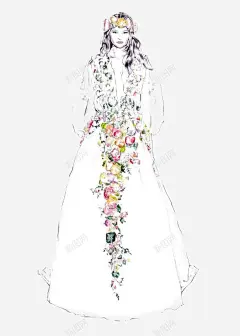 时尚花朵模特高清素材 免抠 设计图片 免费下载 页面网页 平面电商 创意素材 png素材