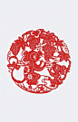 鼠年吉祥|窗花,红色,剪纸,过年,装饰元素,设计元素