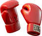 Boxing Gloves 3D Icon
