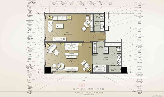 CCD客房各种户型设计整理（概念 平面 ...