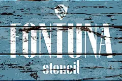 优雅大胆时尚怪诞的英文字体 Fontuna stencilEnglish