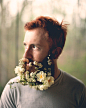 flower beards trend 4 Men Add Flowers to Beards in New Style Trend