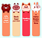 Hand drawn bookmark template