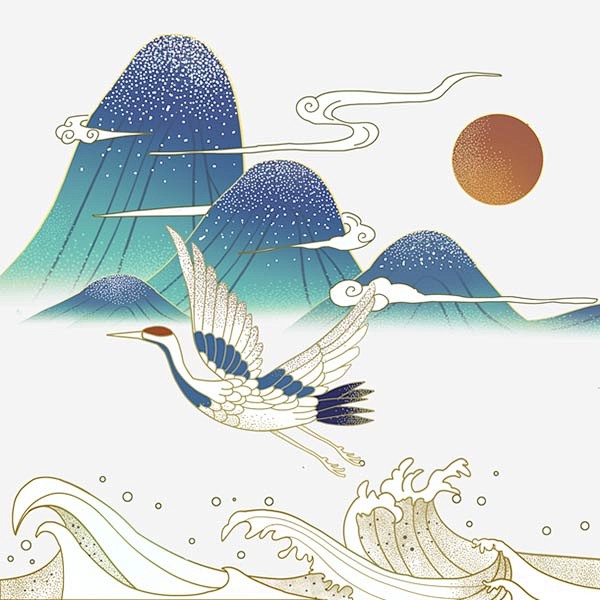 古风仙鹤
