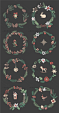 圣诞节卡通物品帽子树丝带花环蒙版装饰元素PNG免扣设计素材-淘宝网