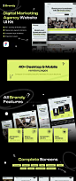 40+专业简洁数字营销创意工作室网站界面设计Figma模板素材套件 Brandy – Digital Marketing Agency Website UI Kit插图8
