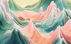海边日出日落简约山壁纸古风山水