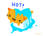 GIF Stickers for Giphy Keys : I made a set of 24 animated stickers for Giphy's wonderful new app: Giphy Keys. Once you have the app instored, just search for "cindysuenkeys", and you'll find my cat stickers below for texting and messaging. :)