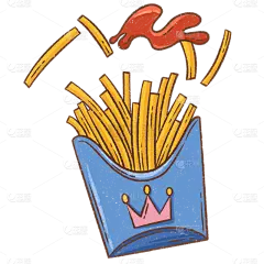 卡通手绘食物插画