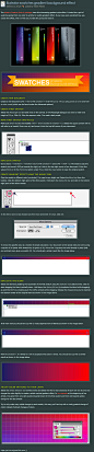 Illustrator swatches gradient background effect | Veerle's blog