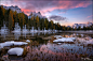 Alps, Antorno, Dolomites, First snow, Italy, Lago, Lake, Sunrise, Andrew Thrasher