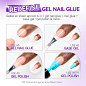 Amazon.com: Gelike EC Milky White Gel Nail Glue 32ML - Vitamin B&E 6 in 1 Extra Strong Brush on Nail Glue for Acrylic Nails,2PCS Long Lasting Base Gel Adhesive Jelly UV Nail Glue for Press On Nail Tips,Need Cure : Beauty & Personal Care