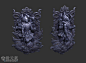 两块雕塑石像，石碑，浮雕，仙侠风格神魔石雕像，鬼斧神工-场景模型-微元素Element3ds - Powered by Discuz!