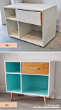 Retro Sideboard Table Makeover part of a fabulous furniture makeover special! Click through to see some amazing furniture makeover ideas!