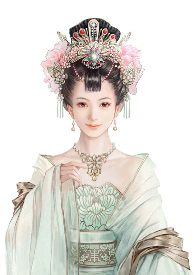 古风~中国风~插画~手绘~美男~妖孽~美...