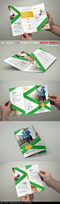 时尚健身三折页AI素材下载_折页设计图片