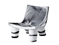 Polyethylene easy chair LOW LITA ANNIVERSARY | Easy chair by SLIDE
