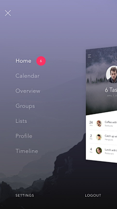 Six_Designers采集到APP_侧滑