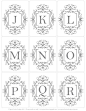 Free monogram initial tags - the whole alphabet is here: 