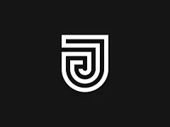 Personal Logo j white black logo