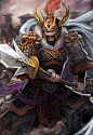 纪灵 三国 游戏 人设 插画