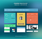 #UI# #Flat UI# #扁平设计# Full Screenshot of The Free Modern Touch UI Kit