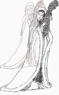 昭君出塞矢量人物画  - 源文件下载【酷图网】昭君出塞,王昭君,人物,古典美女,仕女图,传统人物